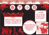 手抄报-新年，春节，除夕，新年快乐-春节(16)