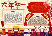 手抄报-春节，新春，中国传统节日-4